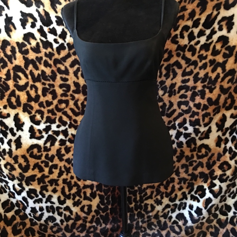 Bebe spaghetti strap slits up the sides top